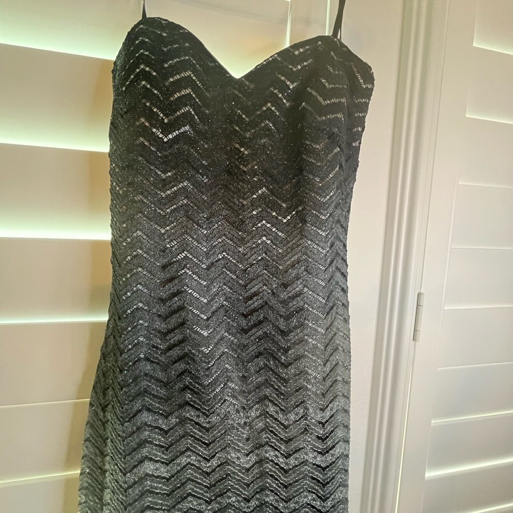 Betsy & Adam Strapless Dress
